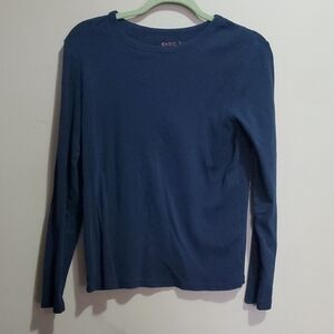 Joe Fresh Basic T Long Sleeve Blue Shirt Size Large